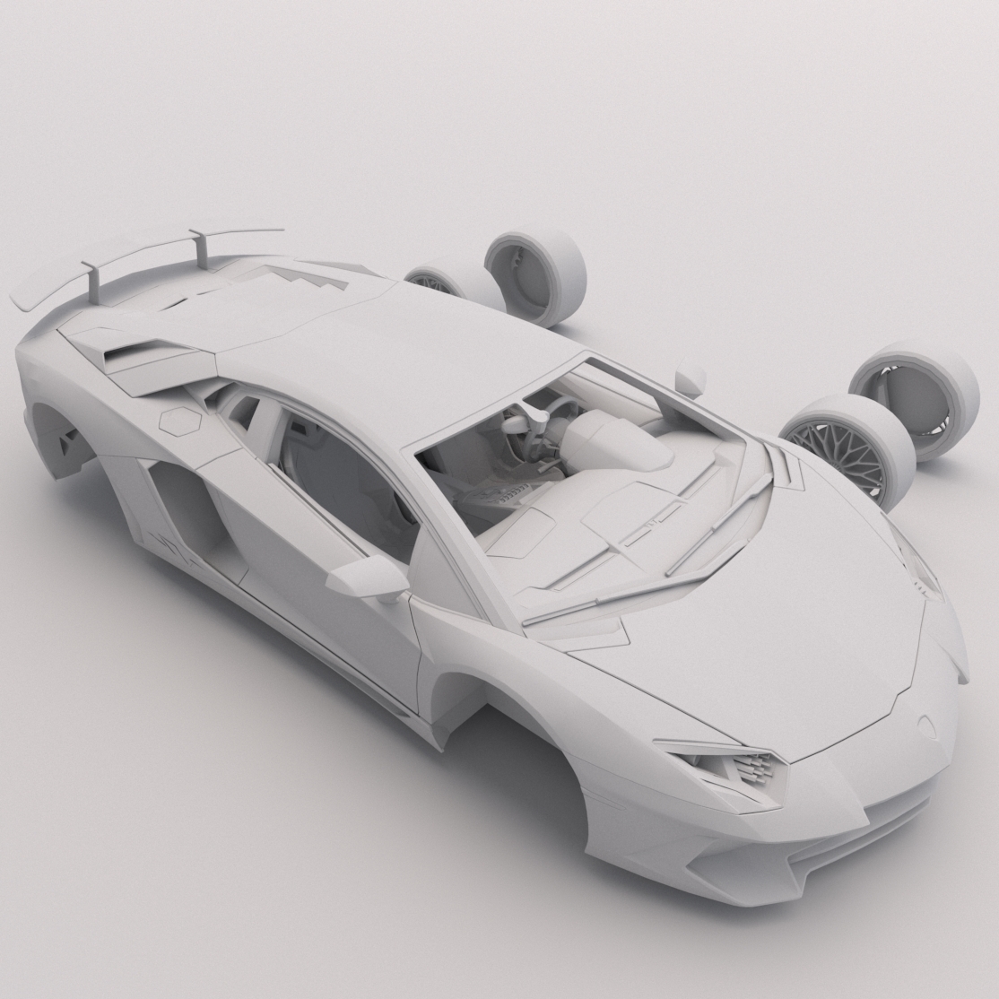 Free 3D file Aventador PRINTABLE Car 3D Digital STL File 🚗